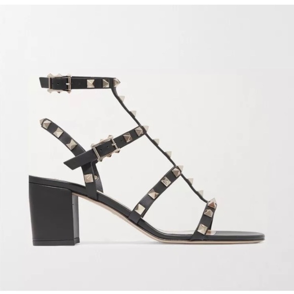 VALENTINO Garavani Rockstud 60 leather sandals - Picture 1 of 10